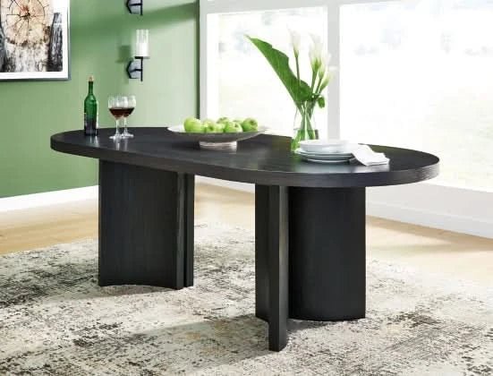 Rowanbeck Oval Dining Room Table - HER Home Design Boutique